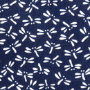 Tenugui Japanese Traditional Cotton towel 35x90cm (13" x 35").. -dragonfly blue