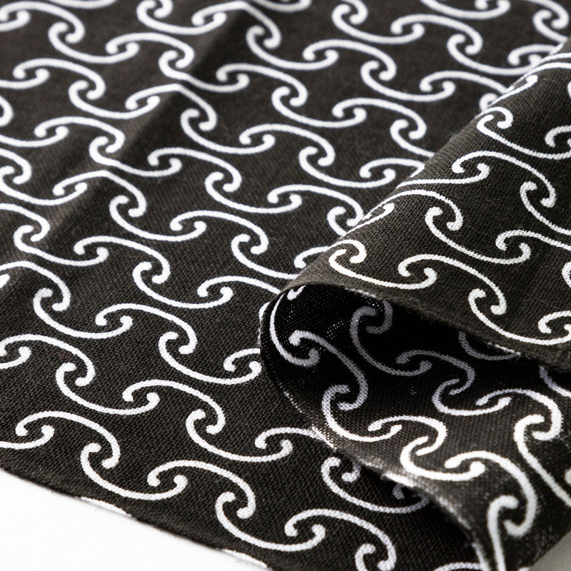 Tenugui Japanese Traditional Cotton towel 35x90cm (13" x 35").. -kantsunagi black