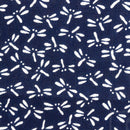 Tenugui Japanese Traditional Cotton towel 35x90cm (13" x 35").. -dragonfly blue