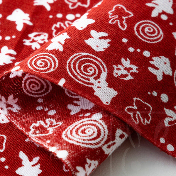 Tenugui Japanese Traditional Cotton towel 35x90cm (13" x 35").. -kingyo,gold fish