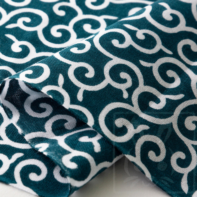 Tenugui Japanese Traditional Cotton Cloth 35x90cm (13" x 35").. -Ksrakusa green
