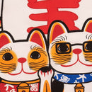 Manekineko_cat neko,tenugui, japanese tenugui, japanese towel 35x90cm (13" x 35") -Manekineko_big catch