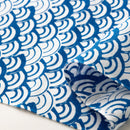 Tenugui Japanese Traditional Cotton towel 35x90cm (13" x 35").. -seigaiha blue