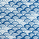 Tenugui Japanese Traditional Cotton towel 35x90cm (13" x 35").. -seigaiha blue