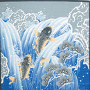 Large 118cm(46inch) Furoshiki Japanese Cotton Cloth jumping carp