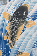 Large 118cm(46inch) Furoshiki Japanese Cotton Cloth jumping carp