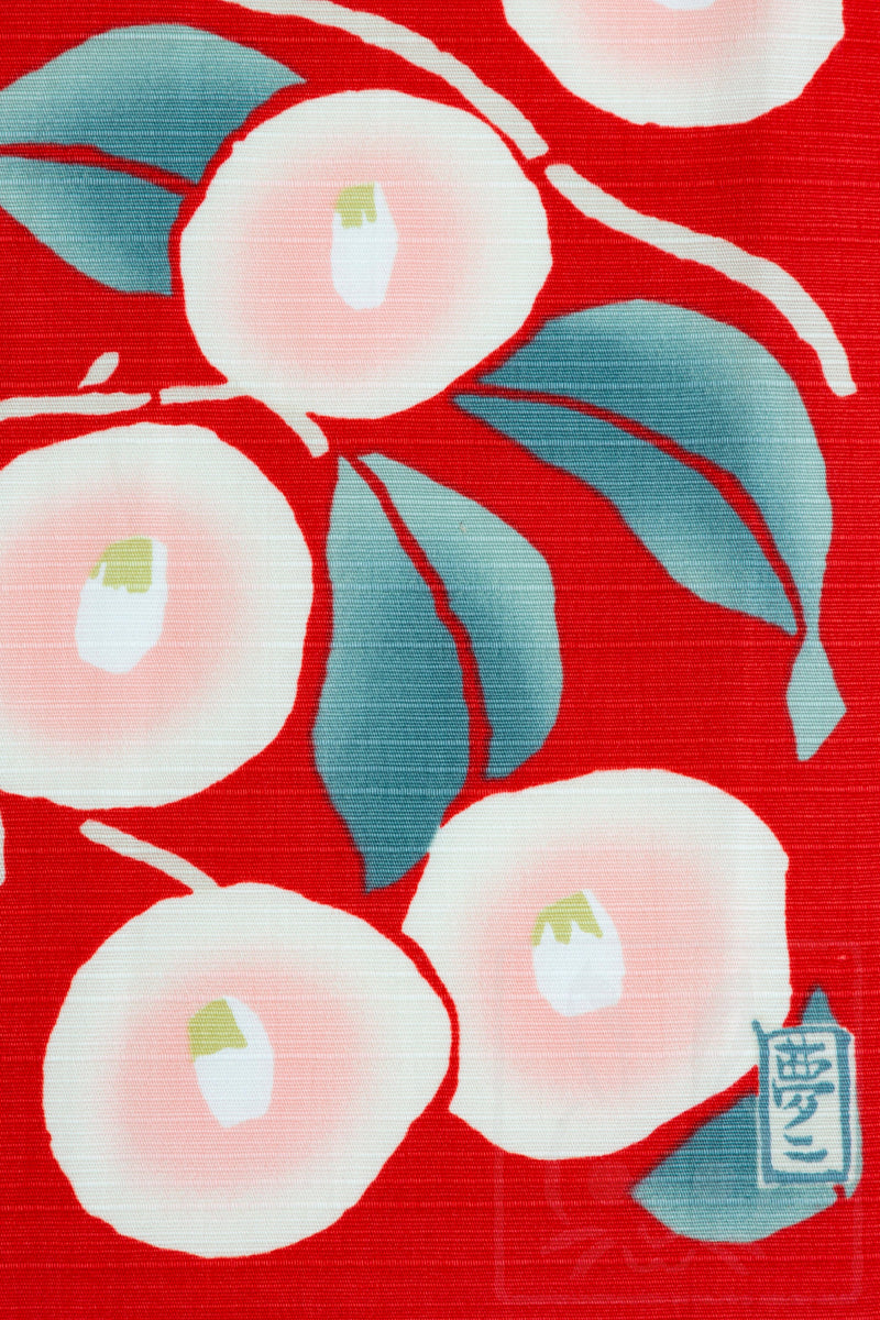 Furoshiki Japanese Traditional Cotton 48cm x 48cm(18.9" x 18.9")white Tsubaki,gift