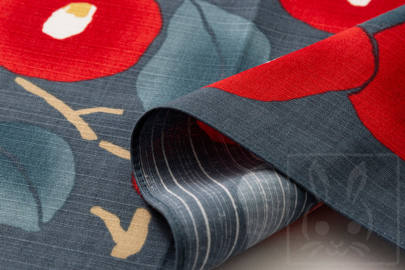 Furoshiki Japanese Traditional Cotton Cloth 48cm x 48cm(18.9" x 18.9")Yumeji's Tsubaki,gift