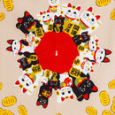 Furoshiki Japanese Traditional Cotton Cloth 50cmX50cm_maneki neko cat