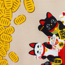 Furoshiki Japanese Traditional Cotton Cloth 50cmX50cm_maneki neko cat