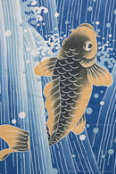 Large 118cm(46inch) Furoshiki Japanese Cotton Cloth jumping carp